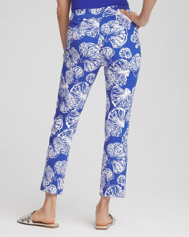 Brigitte Seashell Pull-On Cropped Pants - image 3